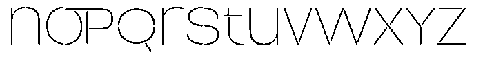 Duh Encok Thin Font LOWERCASE