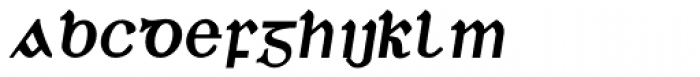 Duibhlinn Bold Oblique Font LOWERCASE