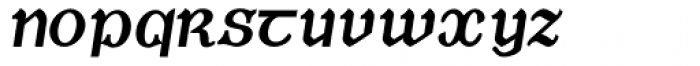 Duibhlinn Bold Oblique Font LOWERCASE