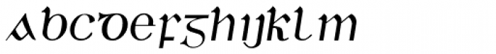 Duibhlinn Oblique Font LOWERCASE