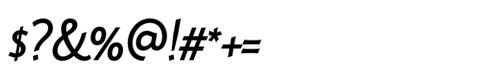 Dulcinea Sans Demi Bold Italic Font OTHER CHARS