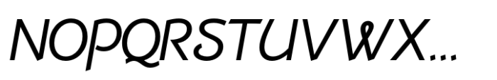 Dulcinea Sans Demi Bold Italic Font UPPERCASE