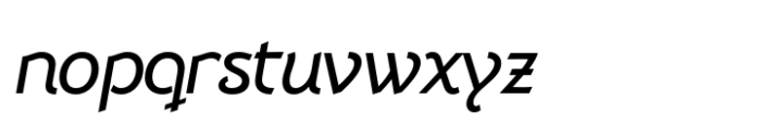 Dulcinea Sans Demi Bold Italic Font LOWERCASE