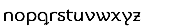 Dulcinea Sans Demi Bold Font LOWERCASE