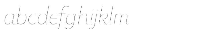 Dulcinea Sans Hairline Italic FONT