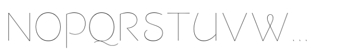 Dulcinea Sans Hairline Font UPPERCASE