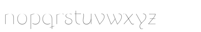 Dulcinea Sans Hairline Font LOWERCASE