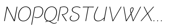 Dulcinea Sans Light Italic Font UPPERCASE