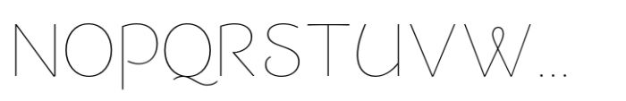 Dulcinea Sans Thin Font UPPERCASE