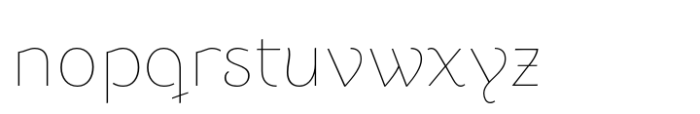 Dulcinea Sans Thin Font LOWERCASE