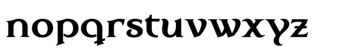 Dulcinea Serif Extra Bold Font LOWERCASE