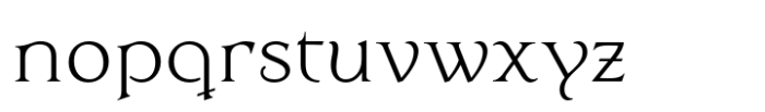 Dulcinea Serif Light Font LOWERCASE