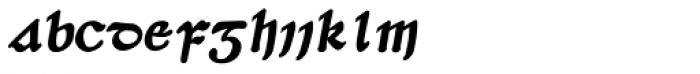 Dumha Goirt Bold Oblique Font LOWERCASE