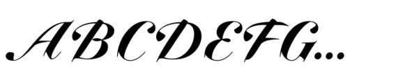 Dunhill Script Black Font UPPERCASE