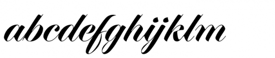Dunhill Script Bold Font LOWERCASE
