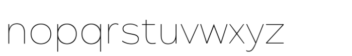 Dunking Grotesk Thin Font LOWERCASE