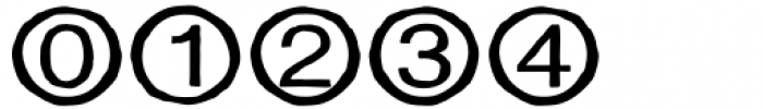 Dunsley FX Circled Numbers Font OTHER CHARS