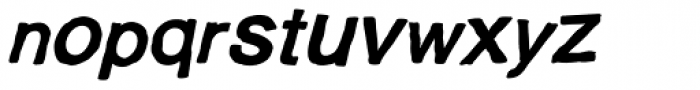 Dunsley Sizes Jumbled Bold Italic Font LOWERCASE