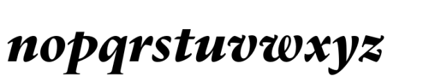Dupincel Medium Black Italic Font LOWERCASE
