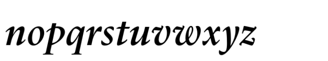 Dupincel Medium Book Italic Font LOWERCASE