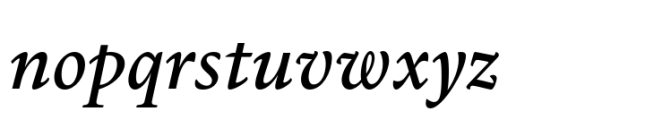 Dupincel Small Italic Font LOWERCASE