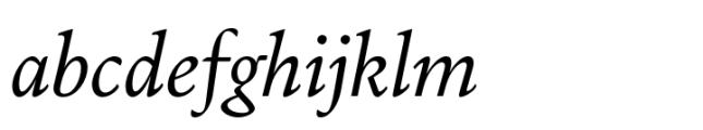 Dupincel Small Light Italic Font LOWERCASE