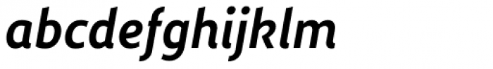 Dupla Bold Italic Font LOWERCASE