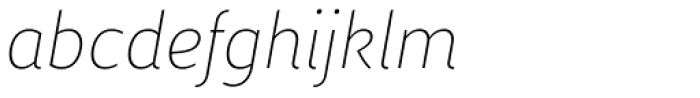 Dupla Light Italic Font LOWERCASE
