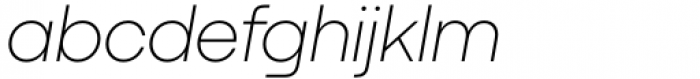Duplet Extralight Italic Font LOWERCASE