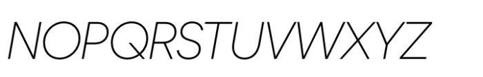 Duplet Open Extralight Italic Font UPPERCASE