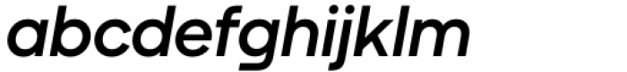 Duplet Open Semibold Italic Font LOWERCASE