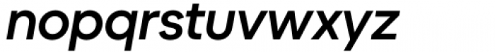 Duplet Open Semibold Italic Font LOWERCASE