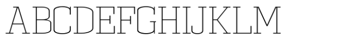 Dura Slab Hairline Font UPPERCASE