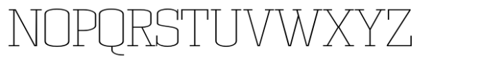 Dura Slab Hairline Font UPPERCASE