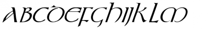 Durrow Italic Font LOWERCASE