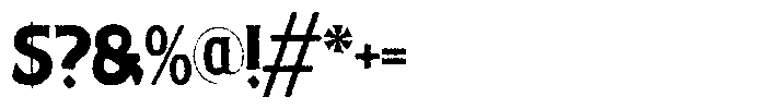 Dusborne Vintage Rough Font OTHER CHARS