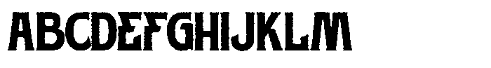 Dusborne Vintage Rough Font UPPERCASE