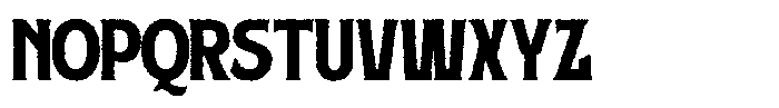 Dusborne Vintage Rough Font UPPERCASE