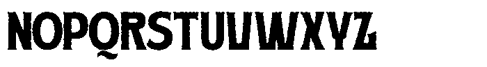 Dusborne Vintage Rough Font LOWERCASE