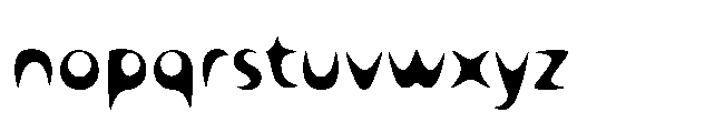 Dusk Fortwick Font LOWERCASE