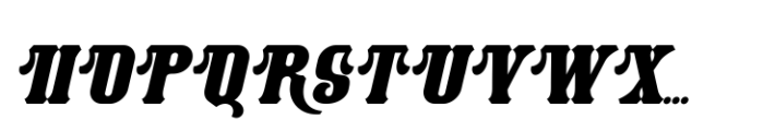 Duskdreams Italic Font UPPERCASE