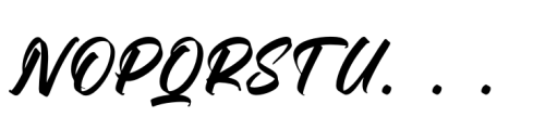 Duster Nighty  Regular Font UPPERCASE