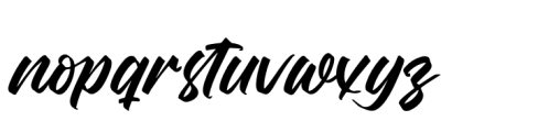 Duster Nighty  Regular Font LOWERCASE