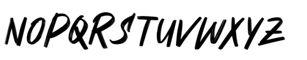 Dustine Brush Font UPPERCASE