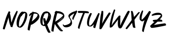 Dustine Brush Font LOWERCASE