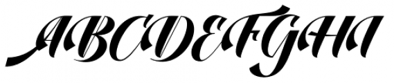 Dustine Script Italic Font UPPERCASE