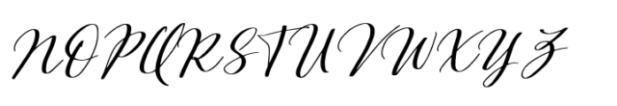 Dusty Garden Script Font UPPERCASE