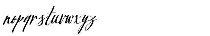 Dusty Garden Script Font LOWERCASE