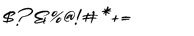 Dusty Indigo Italic Font OTHER CHARS