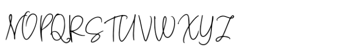 Dusty Wish Font UPPERCASE